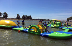 Parc aquatique à l'Aiguillon sur mer